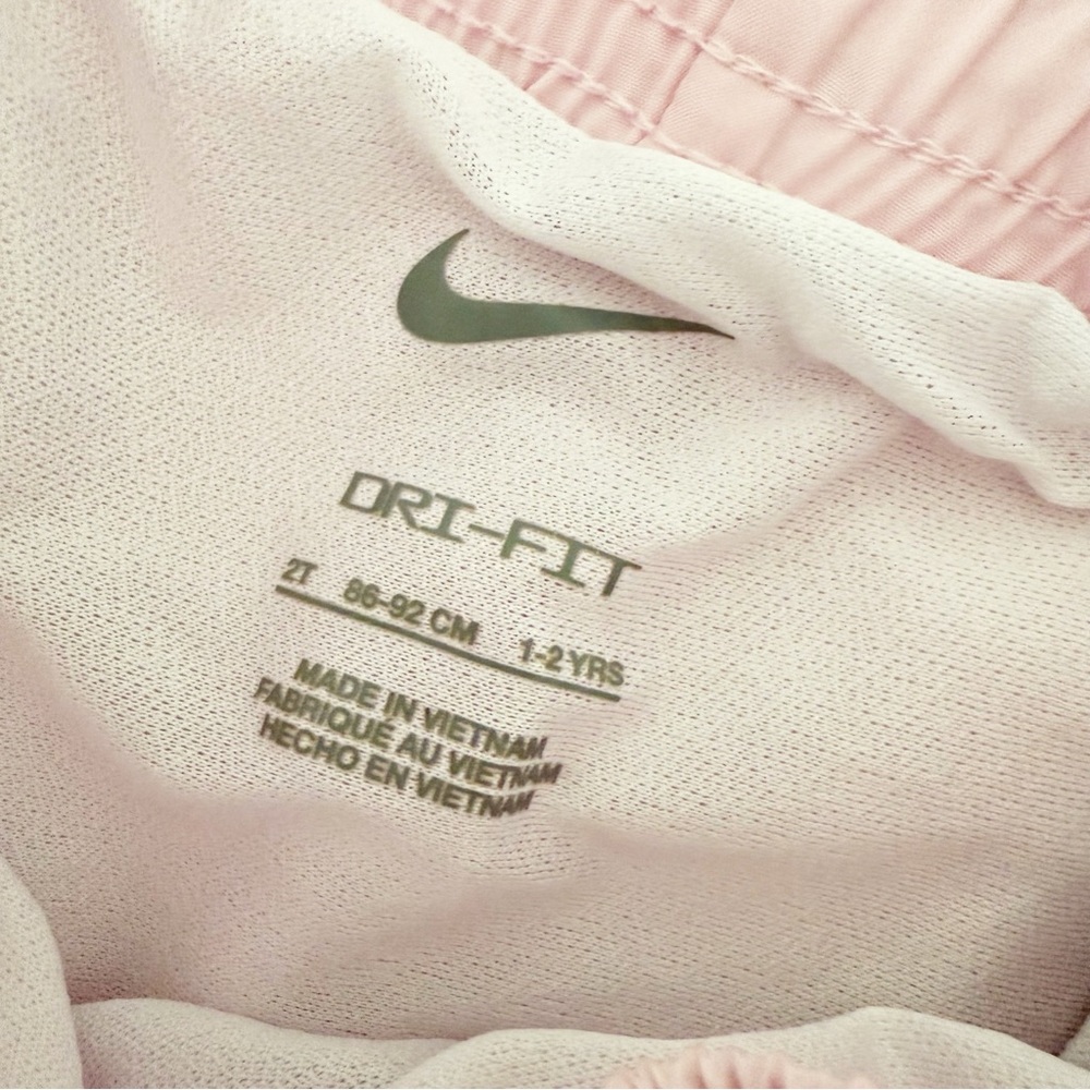 Nike Kids Dri-Fit Light Pink Athletic Shorts 2T - Picture 2 of 3